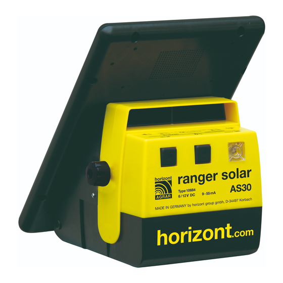 Horizont Agrar ranger solar AS30 Betriebsanweisung