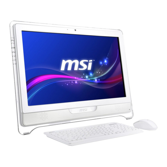 MSI Wind Top AE2211 Serie Bedienungsanleitung