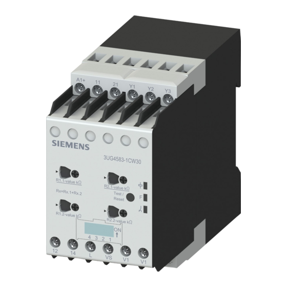 Siemens SIRIUS 3UG4583-1CW31 Originalbetriebsanleitung