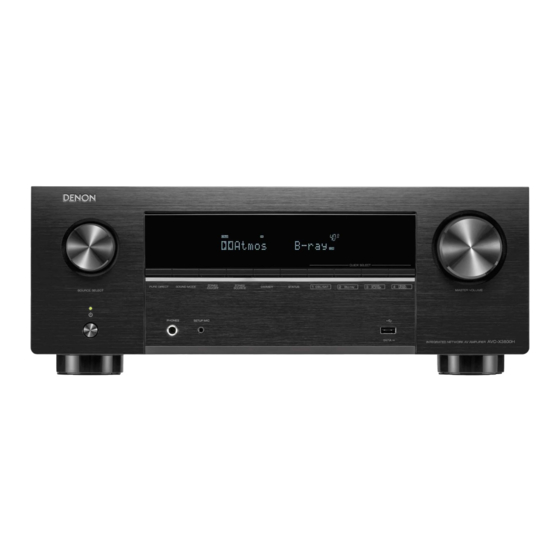 Denon AVC-X3800H Schnellstartanleitung