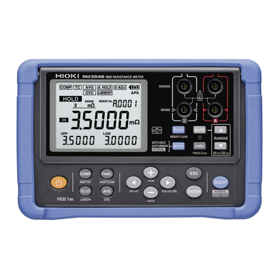 Hioki RM3548-50 Bedienungsanleitung
