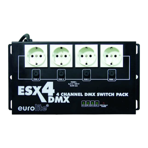 EuroLite ESX-4 Bedienungsanleitung