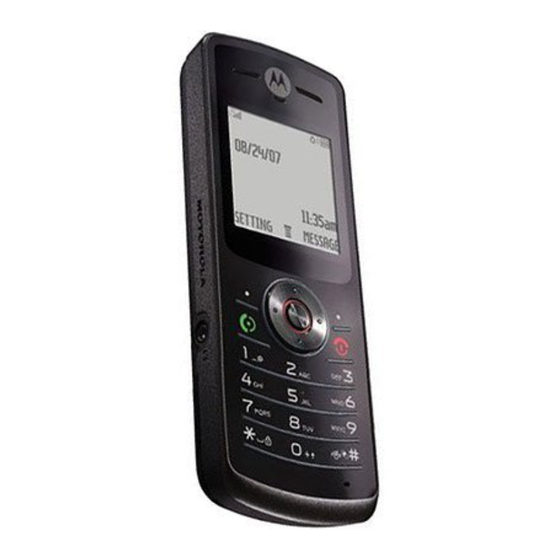 Motorola W160 Kurzeinführung