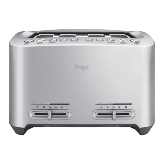 Sage BTA825 Bedienungsanleitung