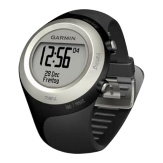 Garmin Forerunner 405 Schnellstartanleitung