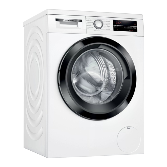 Bosch WUU28T30 Gebrauchs- Und Montageanleitung