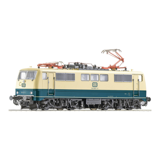 roco BR 111 Bedienungsanleitung