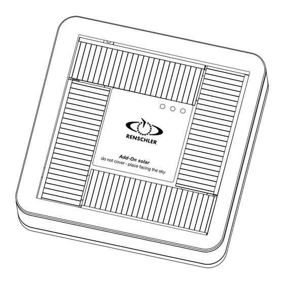 Renschler Solar GPS Bedienungsanleitung