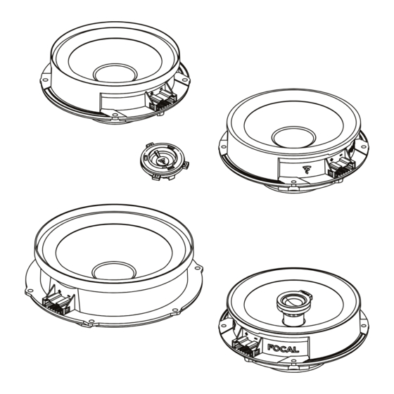 Focal IC VW 165 Gebrauchsanleitung