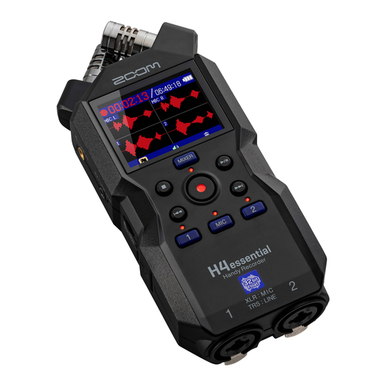 Zoom H4essential Bedienungsanleitung