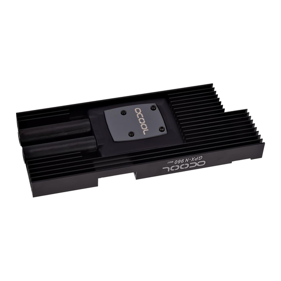 Alphacool GPX-N 960-M07 Anleitung