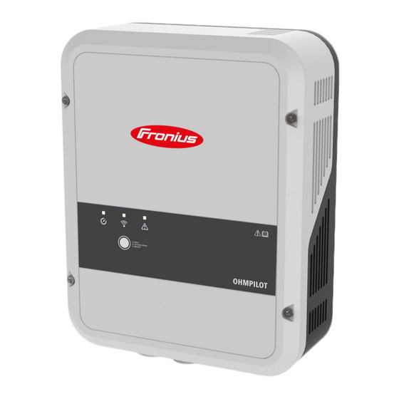 Fronius Ohmpilot Bedienungsanleitung