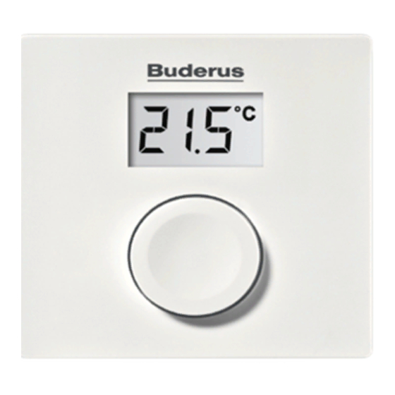 Buderus EMS plus RC100 Bedienungsanleitung