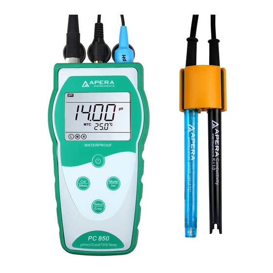 APERA INSTRUMENTS PC850 Bedienungsanleitung