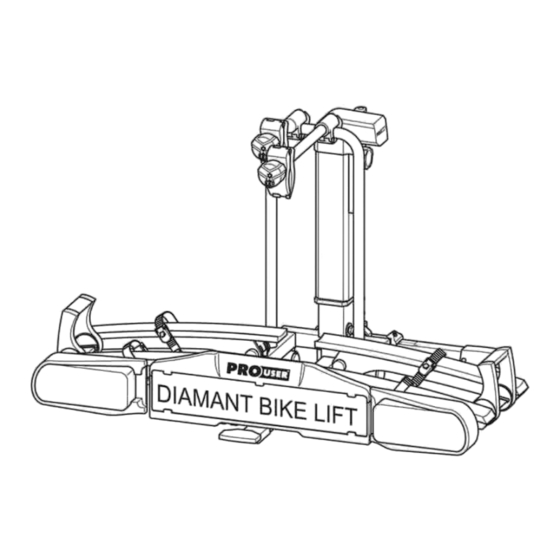 PROUSER DIAMANT BIKE LIFT Bedienungsanleitung
