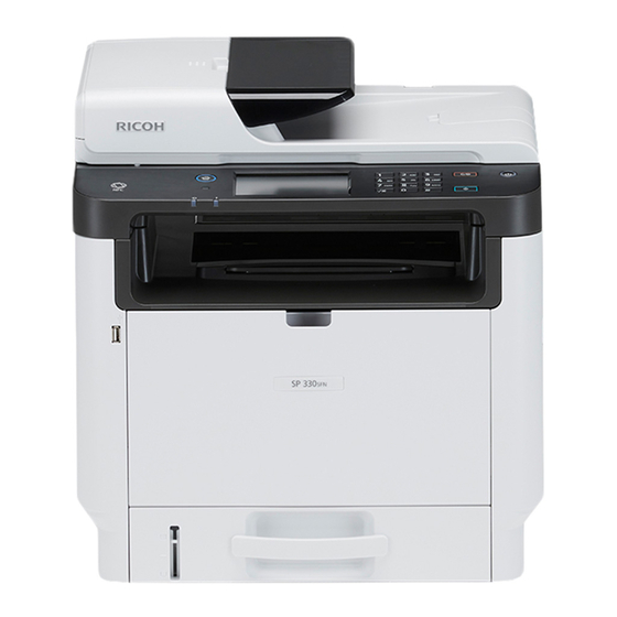 Ricoh SP 330SN Installationsanleitung