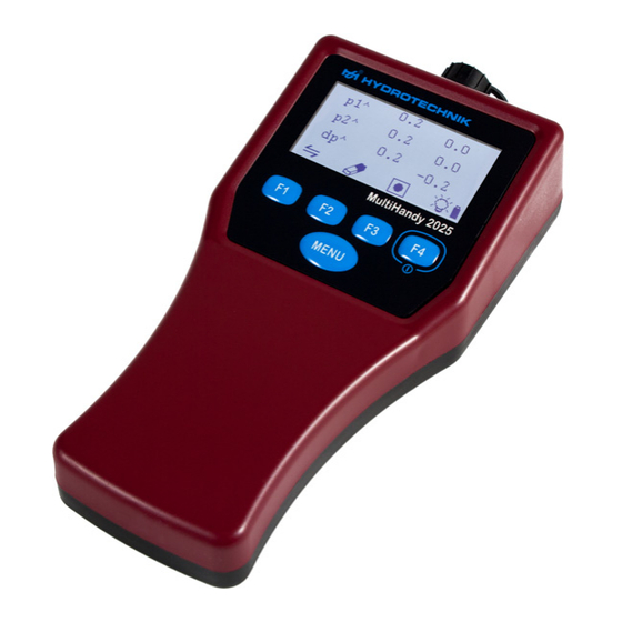 Hydrotechnik MultiHandy 2025 Kurzanleitung