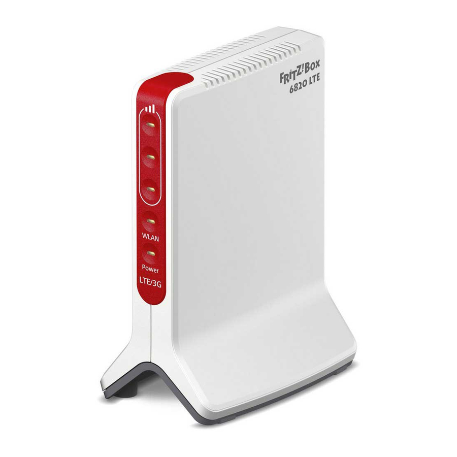AVM FRITZ!Box 6820 LTE Handbuch