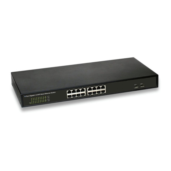 Digitus 16-PORT GIGABIT + 2 SFP ETHERNET SWITCH Bedienungsanleitung