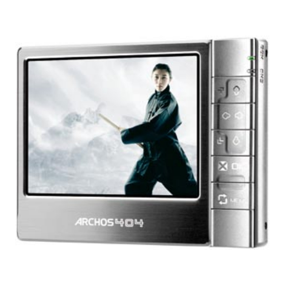 Archos 404 Benutzerhandbuch