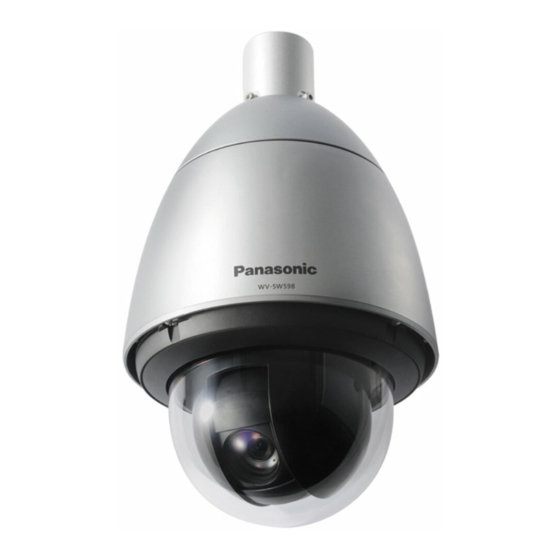 Panasonic WV-SW598 Bedienungsanleitung