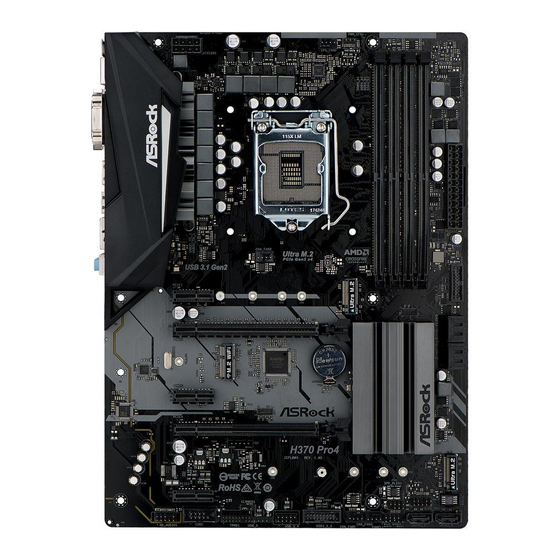 ASROCK H370 Pro4 Schnellinstallationsanleitung