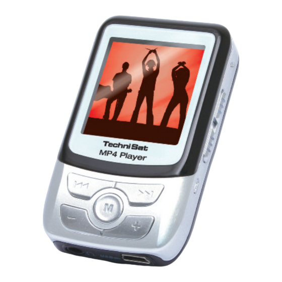 TechniSat MP4-Player Bedienungsanleitung