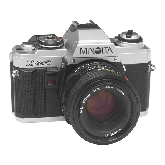 Minolta X-500 Bedienungsanleitung