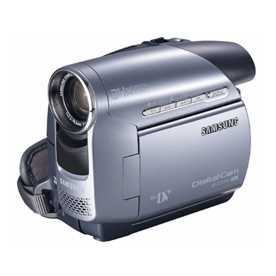 Samsung VP-D371 Bedienungsanleitung