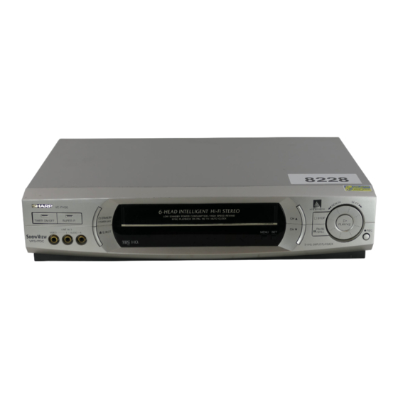 Sharp VC-FH3GM/SM Serviceanleitung