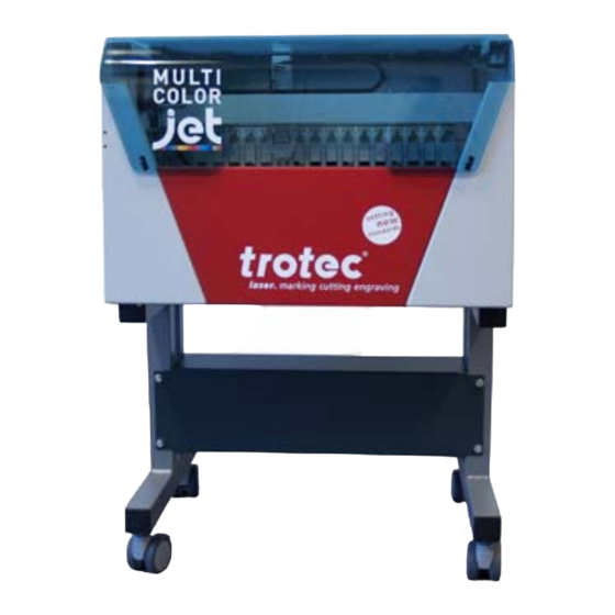 Trotec Multi Color Jet Bedienungsanleitung