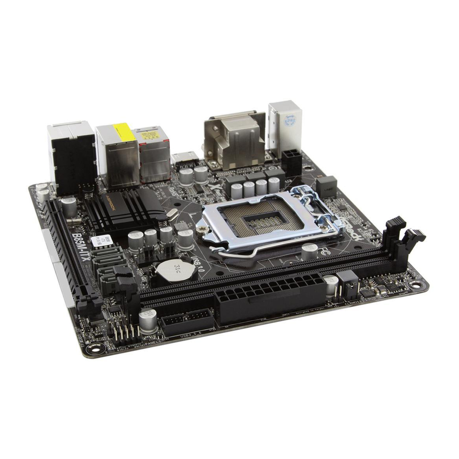 ASROCK B85M-ITX Bedienungsanleitung