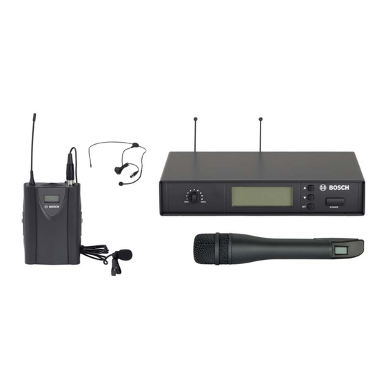 Bosch MW1-RX-Fx Installations- Und Bedienungsanleitung