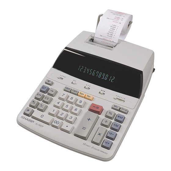 Sharp EL-1607P Bedienungsanleitung