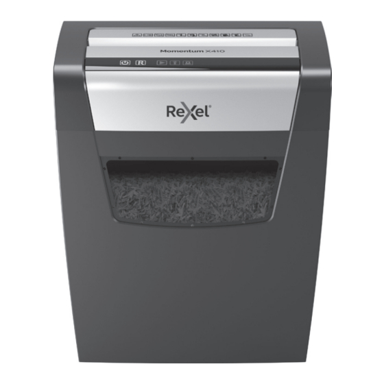Rexel Momentum X410 Bedienungsanleitung