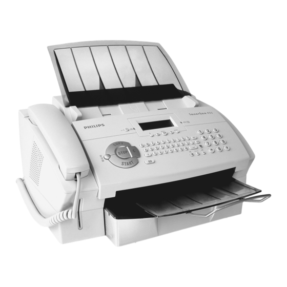 Philips laserfax 825 Bedienungsanleitung