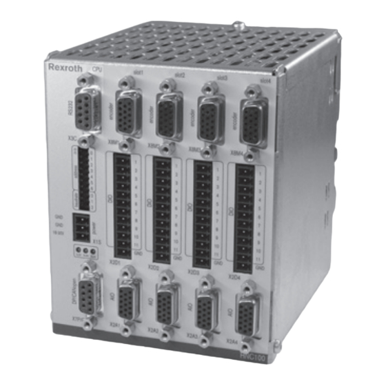 Bosch Rexroth SYHNC100-SEK -3X Serie Bedienungsanleitung