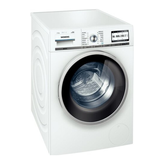 Siemens WM16Y840FG Gebrauchs- Und Aufstellanleitung