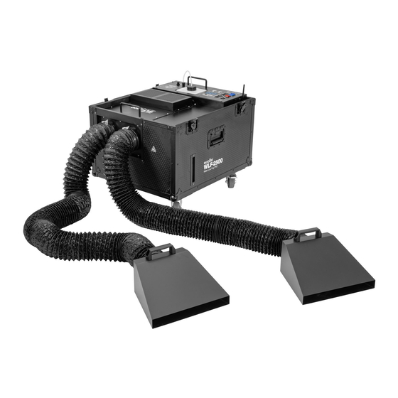 EuroLite WLF-2500 Water Low Fog PRO Bedienungsanleitung