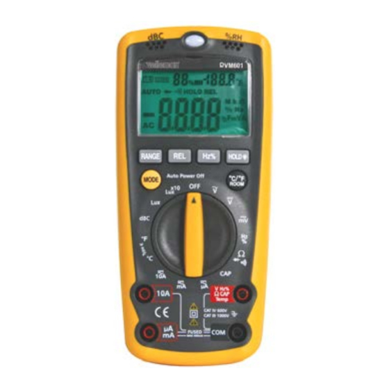 Velleman DVM601 Bedienungsanleitung