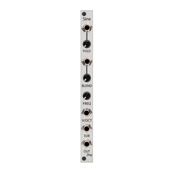 2hp Sine Bedienungsanleitung
