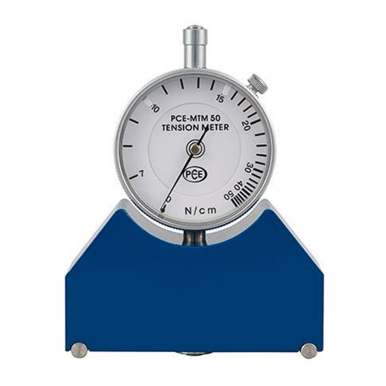 PCE Instruments MTM 50 Bedienungsanleitung