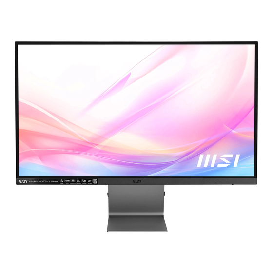 MSI Modern MD271UL Benutzerhandbuch