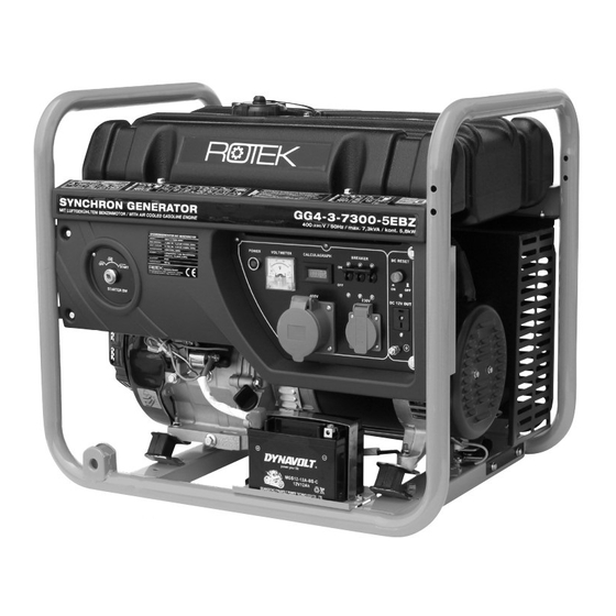 Rotek GG4-3-7300-5EBZ Benutzer- Und Wartungshandbuch