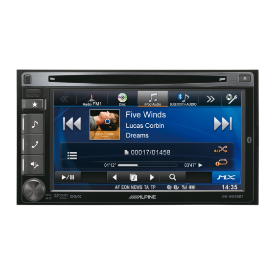 Alpine IVE-W535BT Kurzanleitung