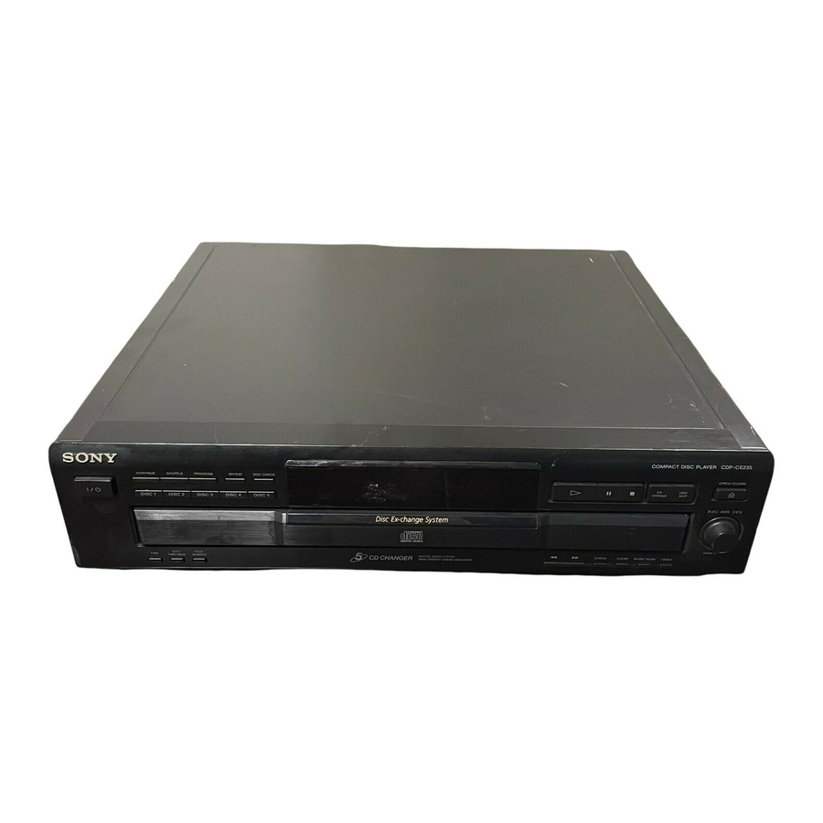 Sony CDP-CE335 Bedienungsanleitung