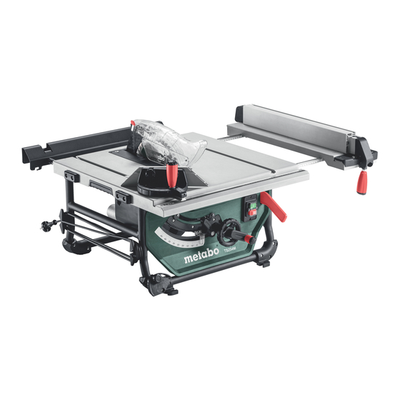 Metabo TS 254 M Originalbetriebsanleitung