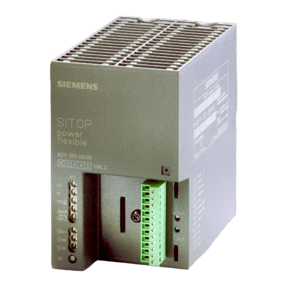 Siemens SITOP power flexi 6EP1353-2BA00 Handbücher