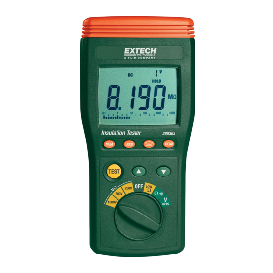 Extech Instruments 380363 Handbuch