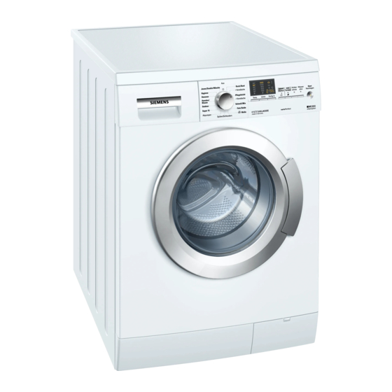 Siemens WM14E494 Gebrauchsanleitung